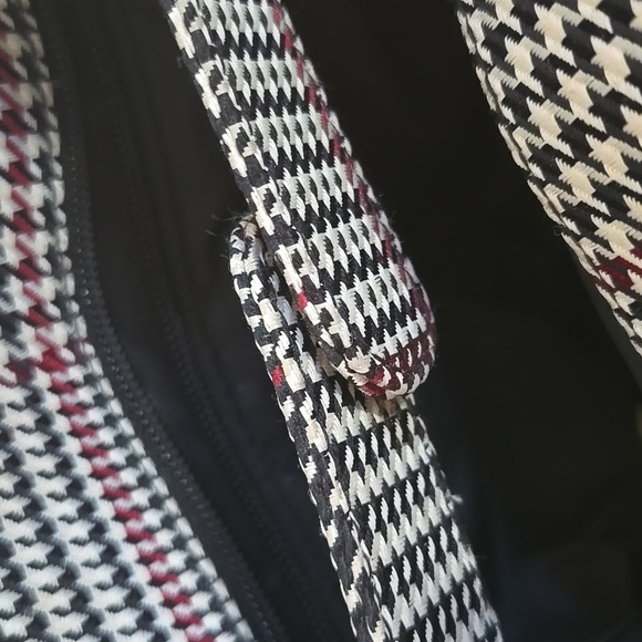 Vintage Ralph Lauren Stylish Black and White Houndstooth Women's Bag - Picture 6 of 10